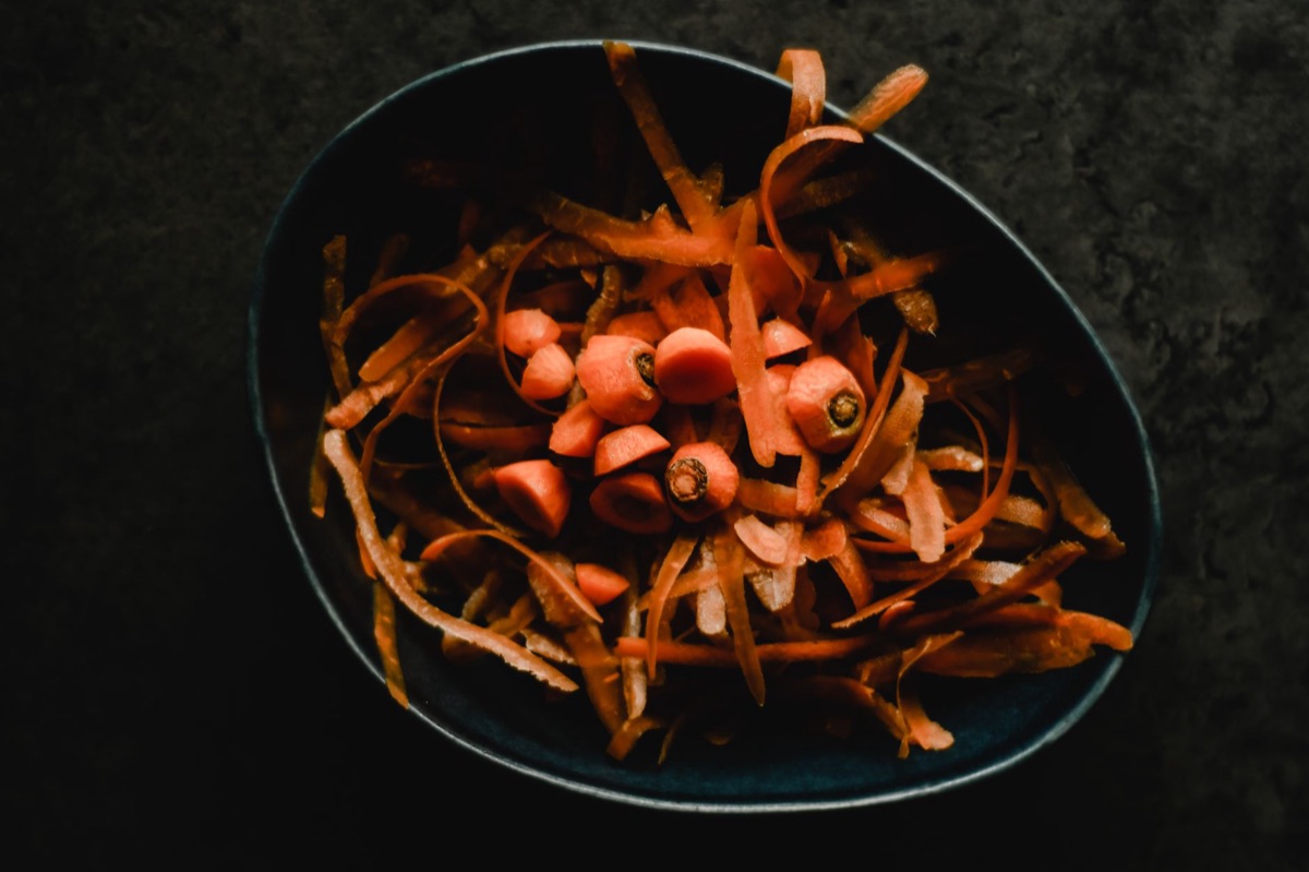 carota crude per alimenti canini