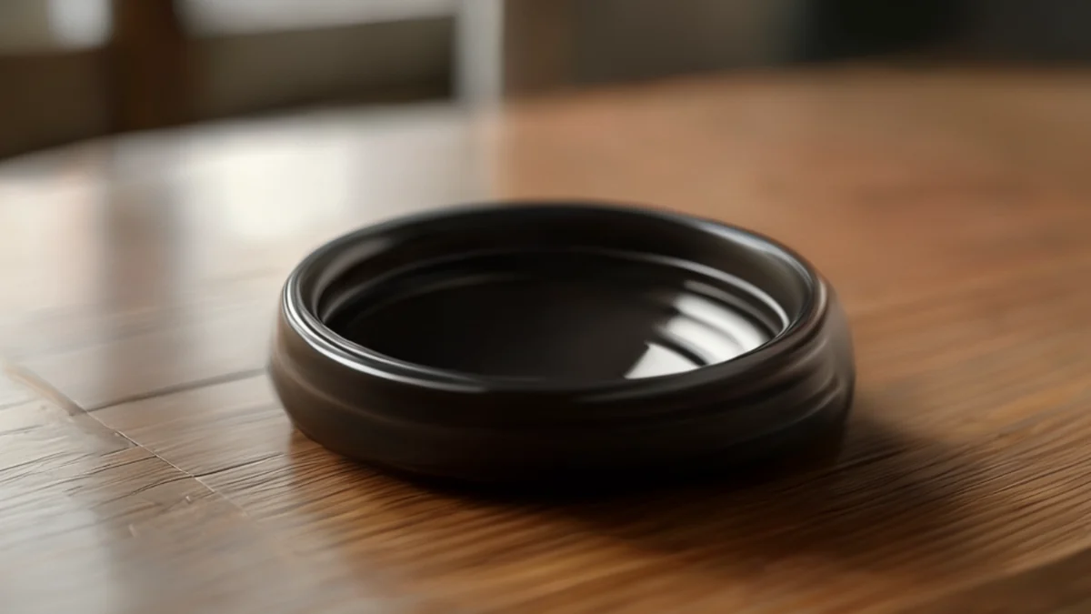 陶器の皿、ペットフードを置くためのものです。