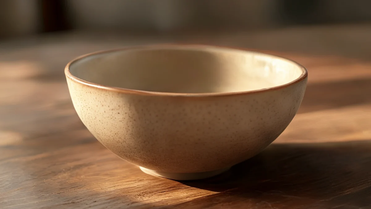 A bowl with mixed nuts, seeds, and dried fruits arranged in a circular pattern.