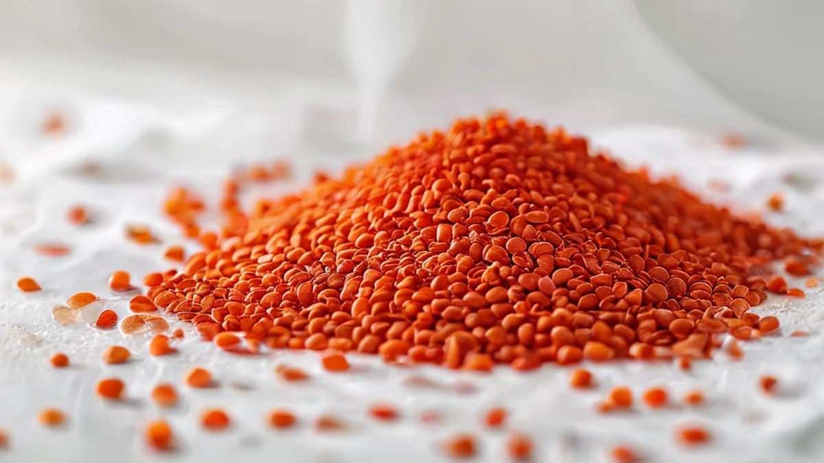 Een opgevouwen stapel van paprika